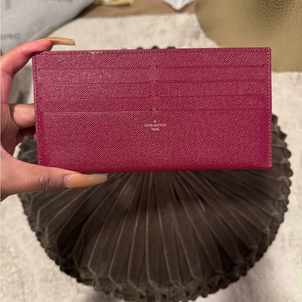 Magenta Louis Vuitton card holder FOR SALE!
